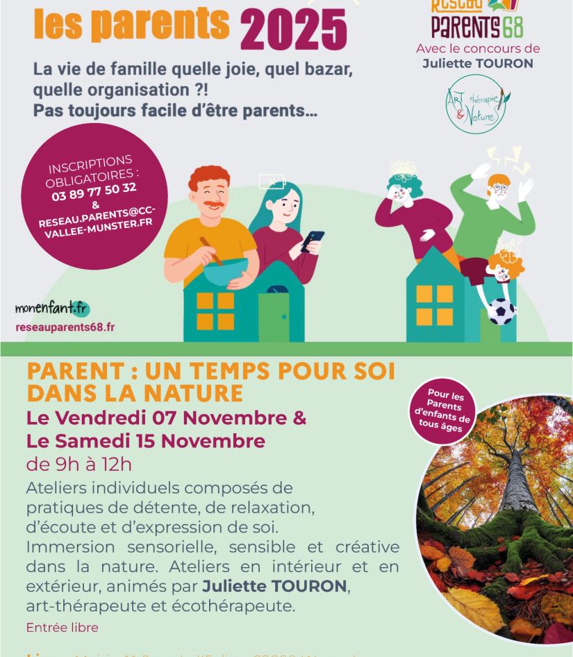 Novembre pour les parents : Parent : un temps pour soi dans la nature