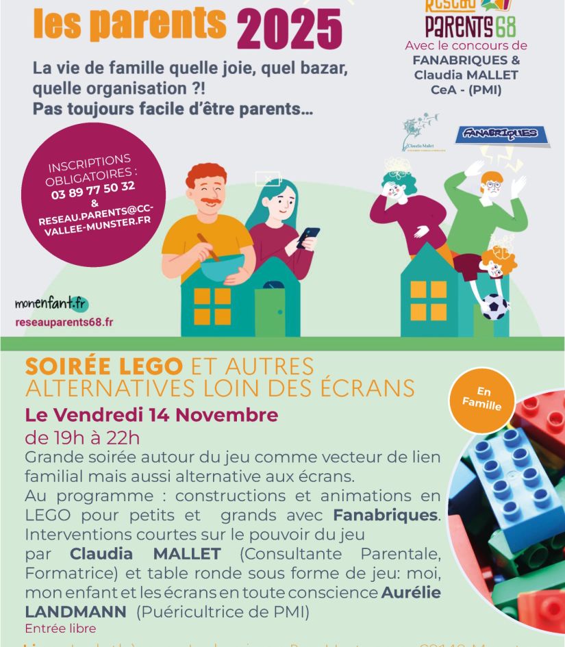 Novembre pour les parents : Soirée LEGO et alternatives loin des écrans